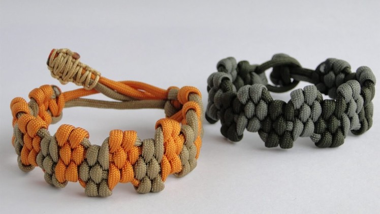 How to Make a „King Crown“ Zig Zag Trilobite Paracord Survival Bracelet by CbyS - Mad Max Style