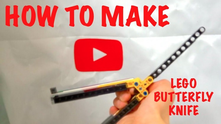 How To Make A Lego Butterfly Knife. Balisong knife