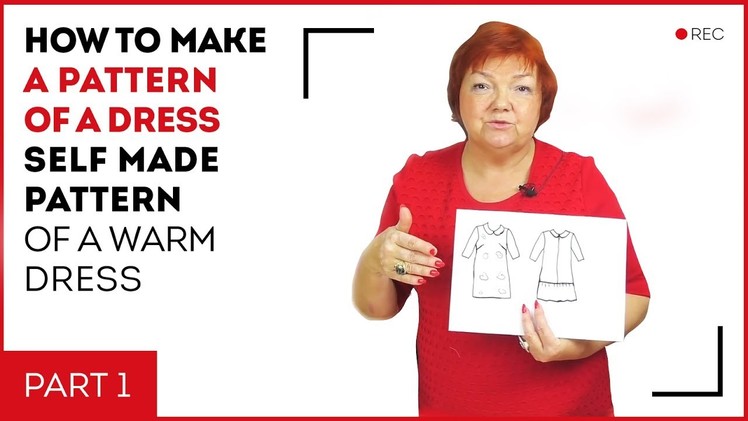 How to make a pattern of a dress self made pattern of a warm dress Part 1