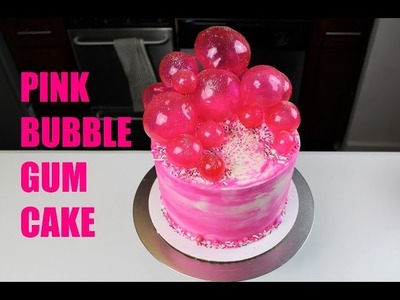 How to Make a Pink Bubble Gum Inspired Cake | CHELSWEETS