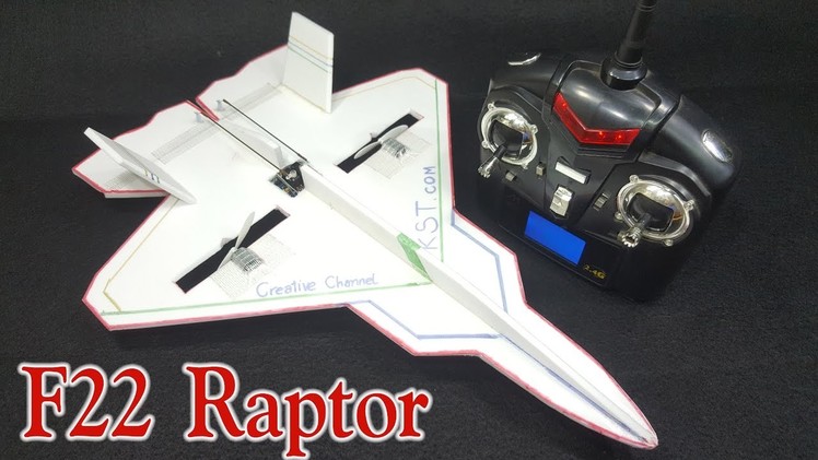 How To Make A RC Airplane F-22 Raptor