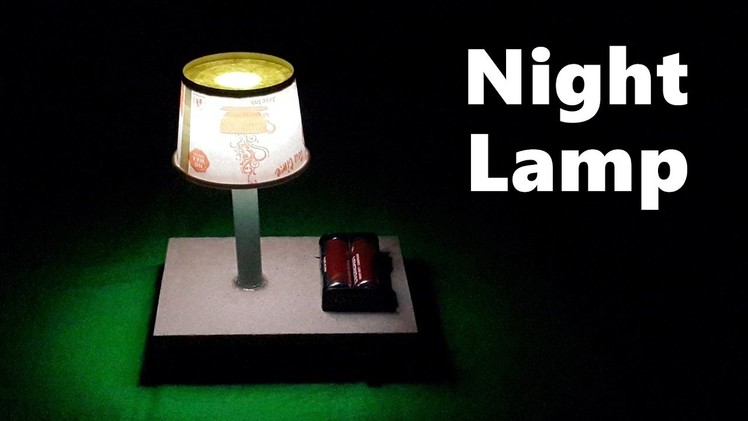 How to Make a Simple Table.Night Lamp at Home