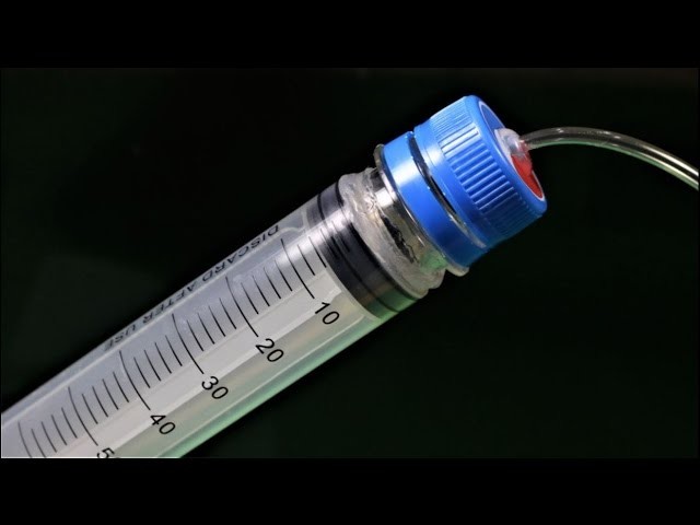 How to Make a Small HYDROGEN GENERATOR using Syringes - Very Easy