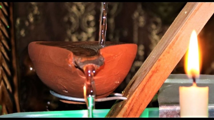 How to make a Tabletop WATER FOUNTAIN. Relaxing WaterFall
