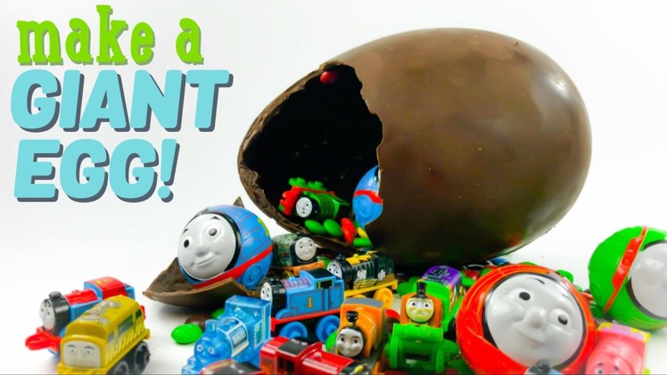 How to make a Thomas and Friends Huge Chocolate easter egg with lots of candy and surprises