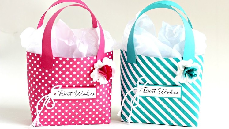 How to make a three paper tote bags form one sheet of 12'' x 12'' paper