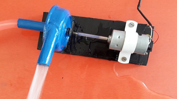 How to make a water pump at home