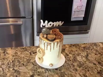 How to Make a Written Gold Cake Topper