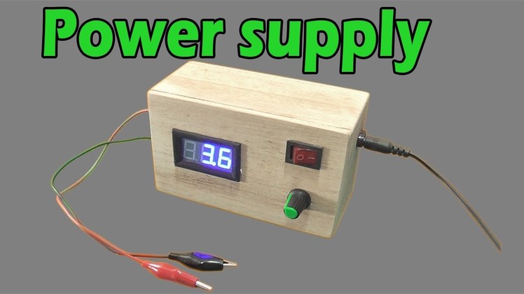 How to make adjustable voltage Simple power supply LM317 IC