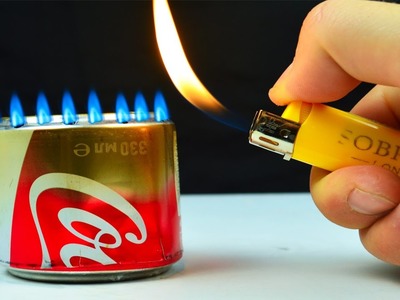 How to Make an Alcohol Burner out of the bottle with Coke