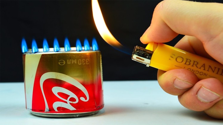 How to Make an Alcohol Burner out of the bottle with Coke