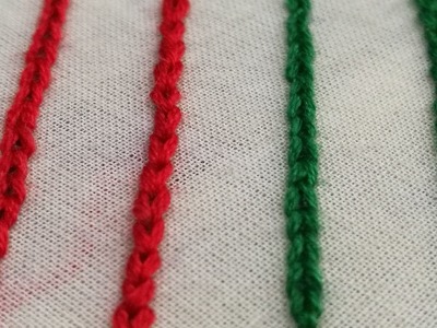 How to make chain stitch 4 different ways hand embroidery