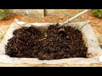 How to make Compost using leaves and wasted vegetables at home