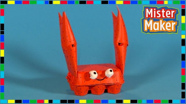 HOW TO MAKE: Cute Cardboard Crab! | Mister Maker