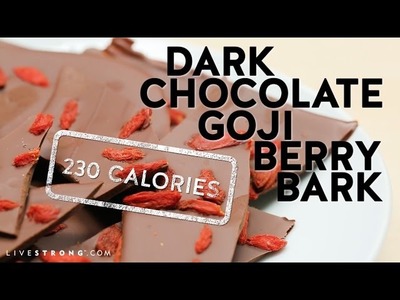How to Make Dark Chocolate Goji Berry Bark