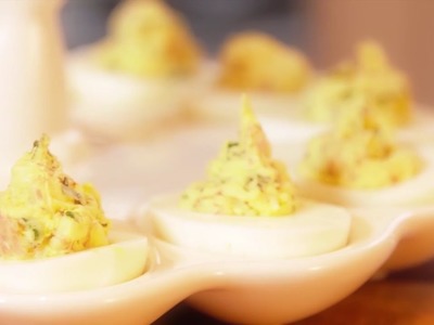 How to Make Deviled Eggs with Pancetta