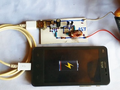 How to make easy Converter from 1.5V to 5V DC USB Charger circuit smart phone