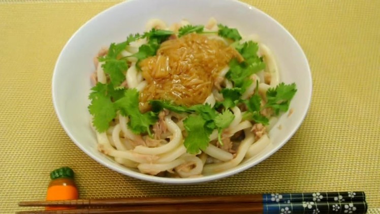 How to make Easy Udon dish (No Talk No BGM 37)