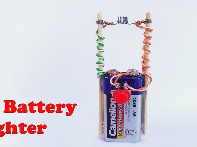 How to make ELECTRIC LIGHTER with a 9v battery