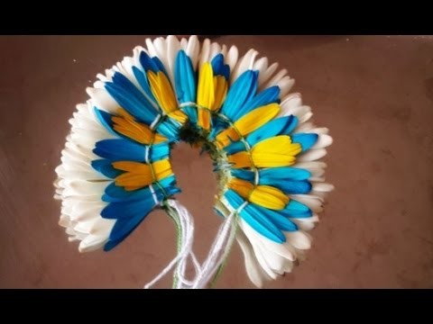 How to make flower garland for wedding bride