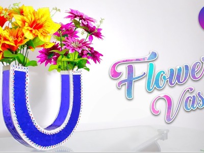 How to make flower vase from waste cardboard | home decor | Best out of waste | DIY | Artkala 179