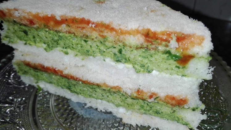How To Make Green Chutney Sandwich.urdu recipe By AAmna's Kitchen