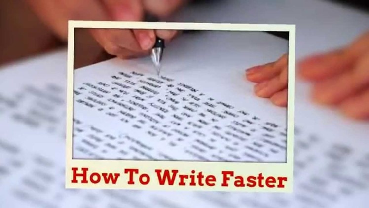 How to make handwriting really FAST in THREE steps