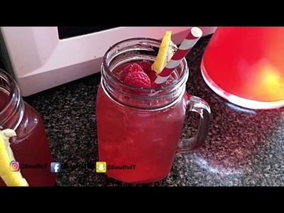 How To Make HomeMade Raspberry Lemonade