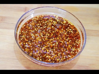 How to make hot oil. chilli oil--Food At Home
