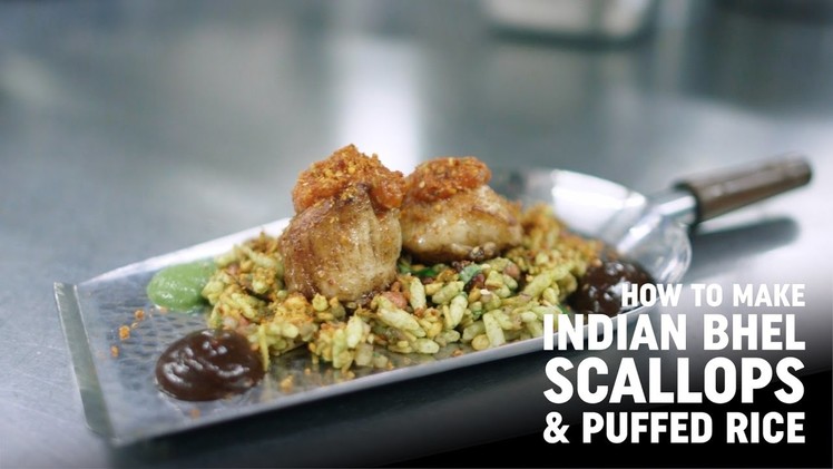 How to make Indian Bhel Scallops & Puffed Rice with Rohit Ghai of Jamavar London