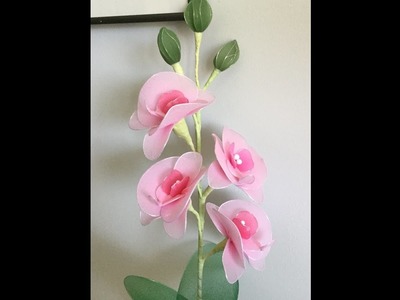 How to make nylon stocking flowers - Orchid