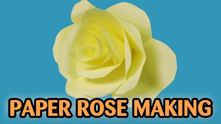 How to Make Paper Rose Flower | Flowers for Beginners Making | Silly Kids