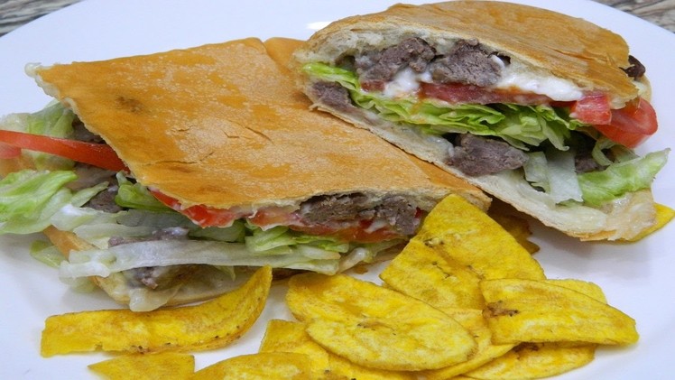How to make Puerto Rican Style Steak Sandwich or Sandwich de Bistec!