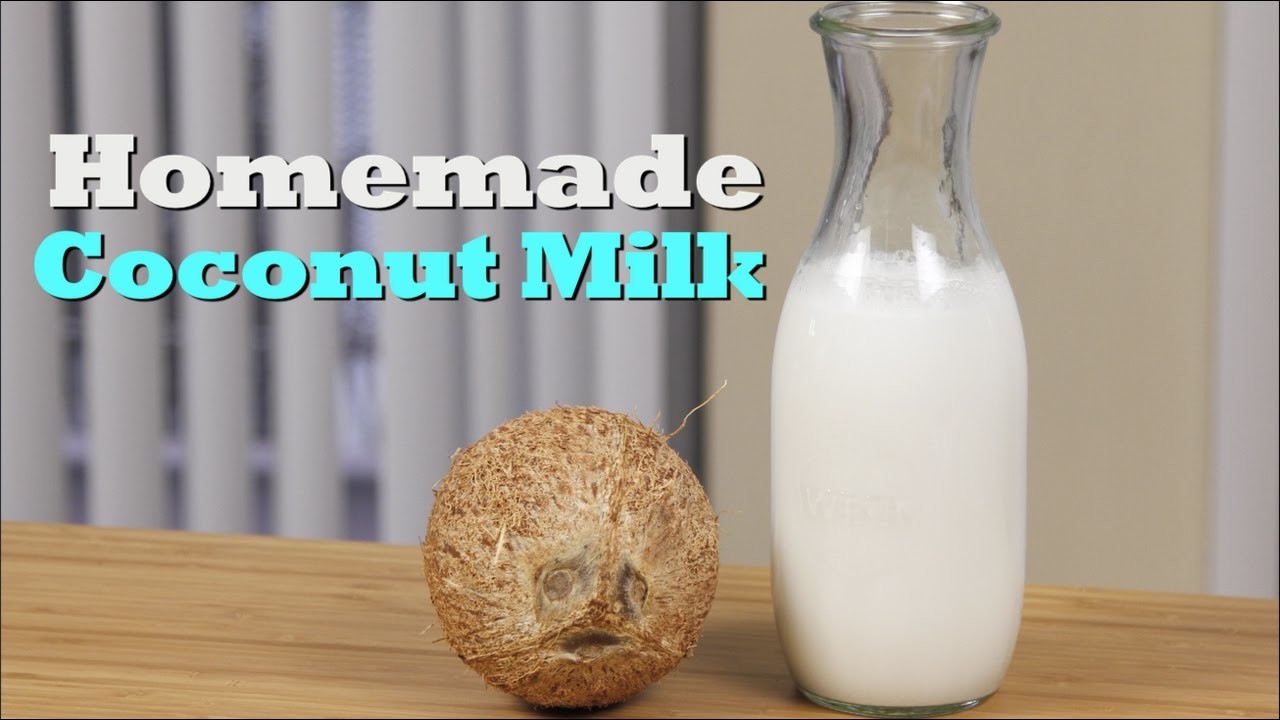 How To Make Quick and Easy Homemade Coconut Milk| Drinks Made Easy