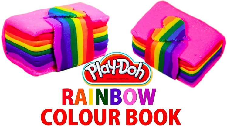 How to Make Rainbow Colored Book With Play Doh - Beat the Heat with Silly Kids