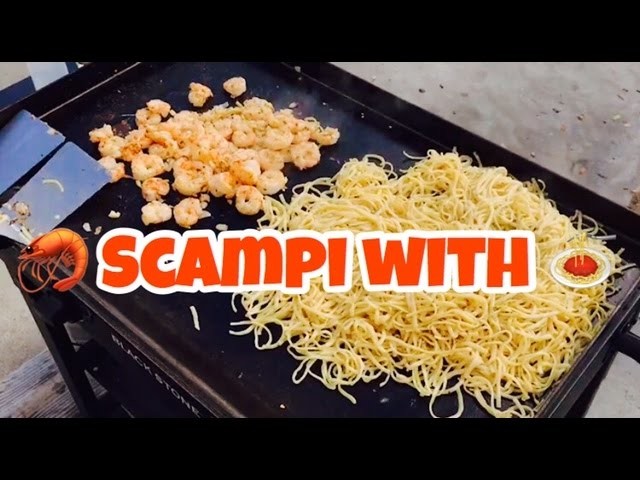 ♨️ How To Make Shrimp Scampi With Linguini On A Blackstone Griddle