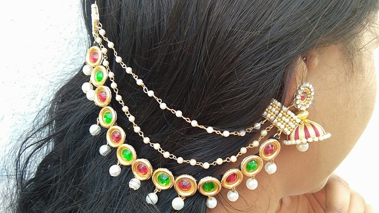 How To Make Silk Thread Champaswaralu. Side Ear Chains. Champaswaralu latest Designs. DIY