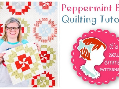 How to Make the Peppermint Bark Quilt Block by It’s Sew Emma