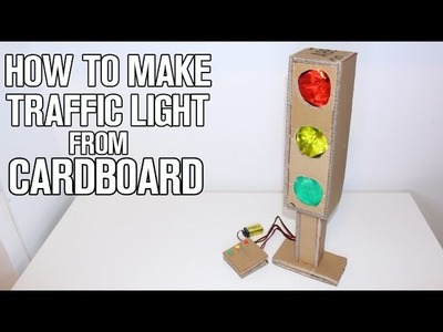 How To Make Traffic Light from Cardboard