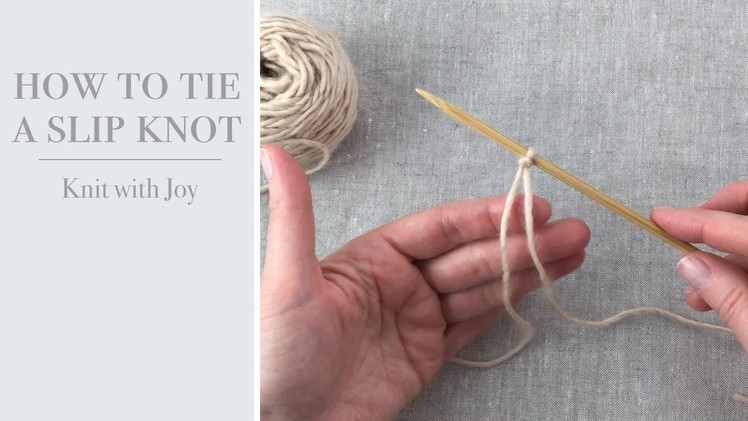 How To: Tie a Slip Knot