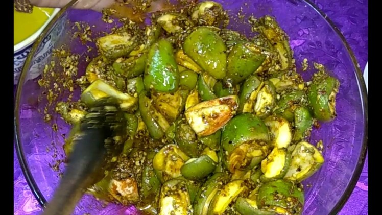 Mango Pickle -Desi  Aam Ka Achaar - How To Make Mango Pickle