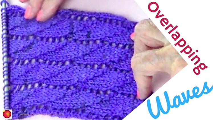 Overlapping Waves Lace Knitting Stitch