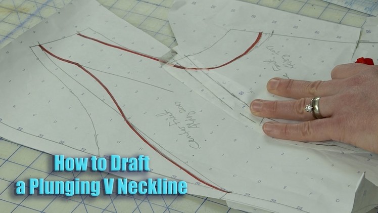 Prom Gown Sew Along 2017 -  How to Draft a Plunging V Neckline