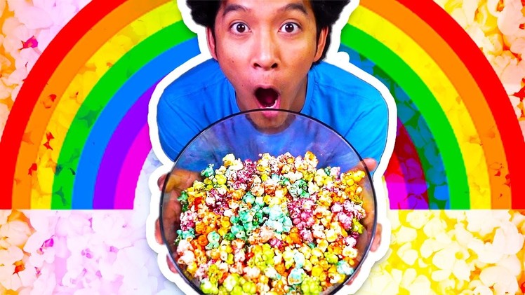RAINBOW POPCORN IS REAL!?! HOW TO MAKE IT!