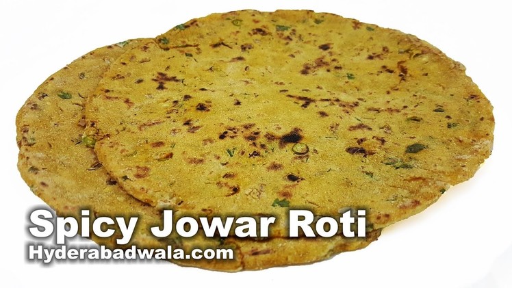 Spicy Jowari Ki Roti Recipe Video - How to Make Spicy Sorghum Flour Flattened Bread at Home