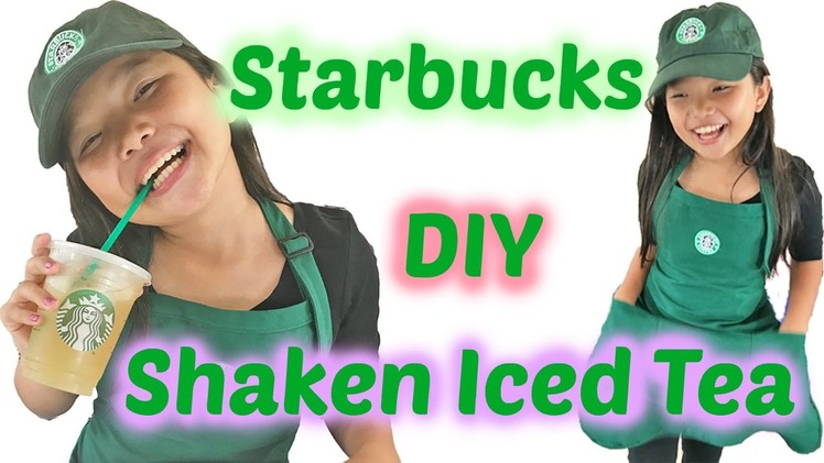 Starbucks DIY | How to Make Shaken Iced Peach Green Tea Lemonade