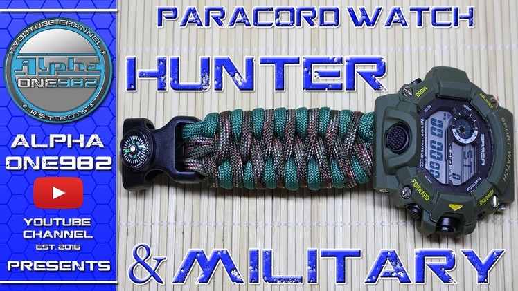 The Ultimate Survival Watch - Hunter and Military Paracord Watch 10 in 1