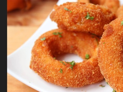 ক্রিসপি অনিয়ন রিংস | Onion Rings | How To Make Crispy Onion Rings |  Easy Bangladeshi Snacks Recipe