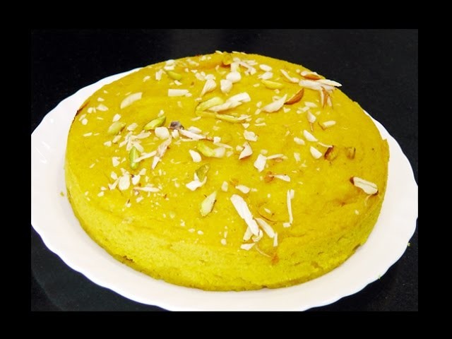 आंब्याचा केक | How to make Eggless Mango Cake in Pressure Cooker | MadhurasRecipe
