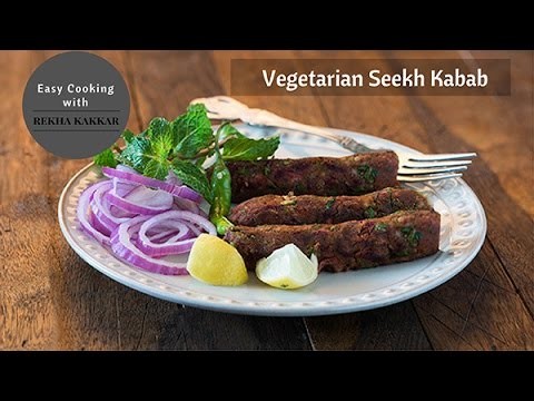 Vegetarian Seekh Kabab Recipe | Indian Starter Recipe | How to make Veg Seekh Kabab